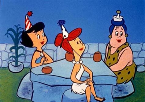 Wilma And Betty Party Time Flintstone Cartoon Classic Cartoon