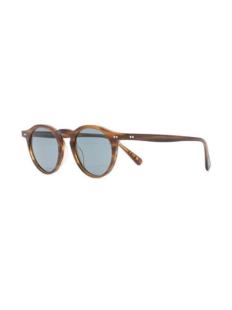 Oliver Peoples Desmon Sun Round Frame Sunglasses Farfetch