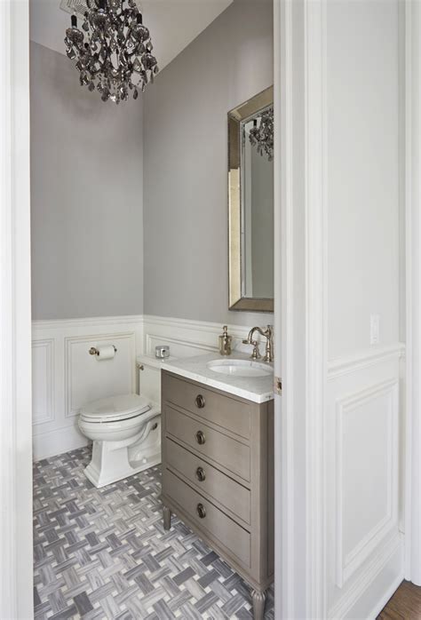 Northbrook Residence Transitional Powder Room Chicago By Laura