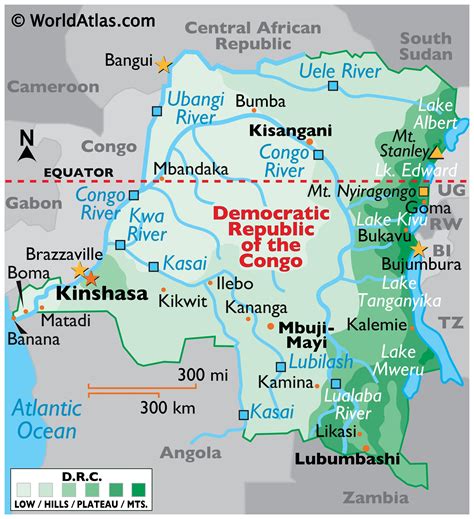 Democratic Republic Of The Congo Latitude Longitude Absolute And
