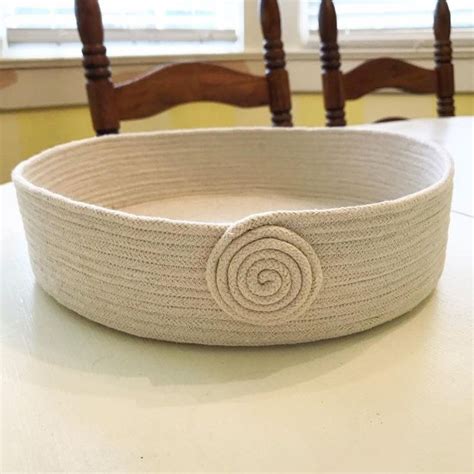 Large Natural Rope Bowl Etsy In 2020 Rope Crafts Rope Decor How