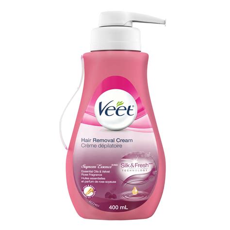 Additionally, hair removal cream generally takes only a few minutes to take effect. Veet® Suprem'Essence™ Silky Fresh™ Hair Removal Cream Legs ...