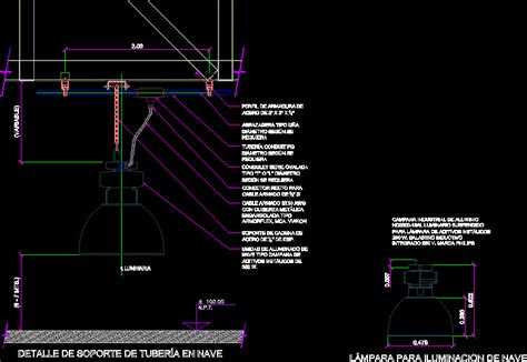 Detail Lighting And Warehouse Support DWG Detail For AutoCAD Designs CAD