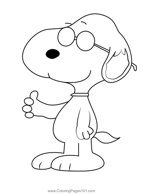 Snoopy Coloring Pages To Print