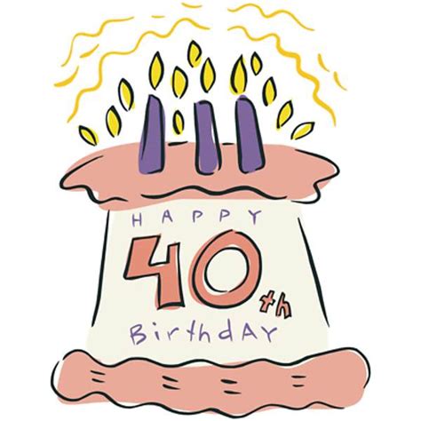 Funny 40 Birthday Quotes Clipart Best