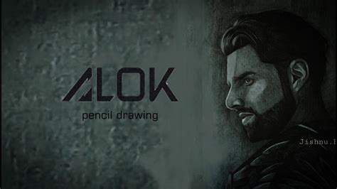 Alok Pencil Drawing ️ Songs Dj Youtube