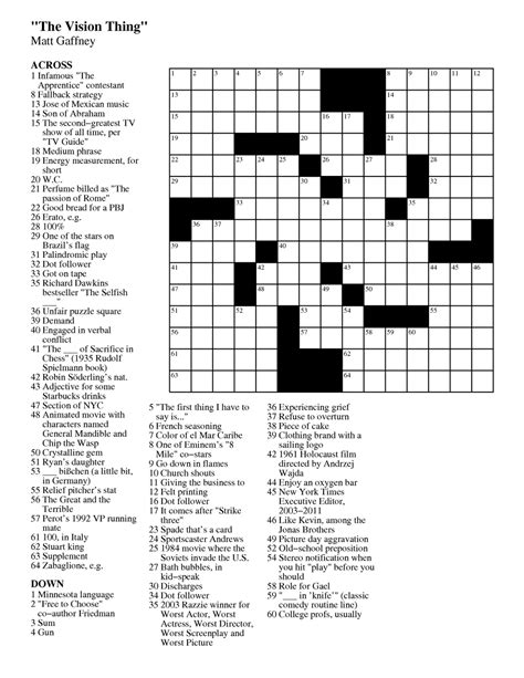5 Best Images Of Free Printable People Crossword Puzzles