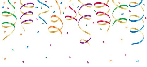 A long narrow strip of material used for. Party Streamers Stock Illustration - Download Image Now ...