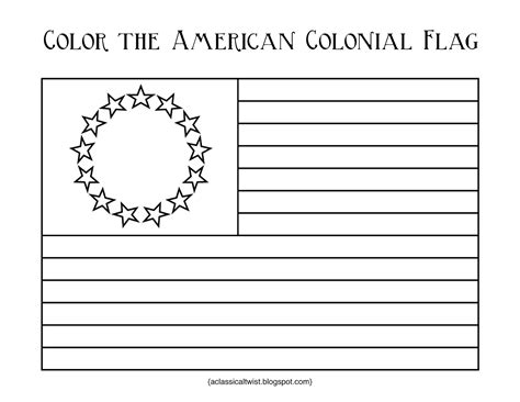 13 colonies flag coloring pages kids printable home. Homeschooling with a Classical Twist: Original 13 Colonies ...
