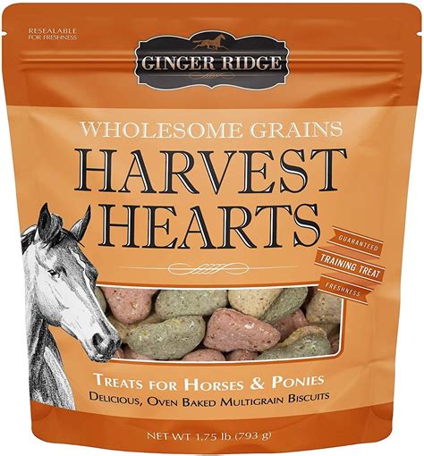 Ginger Ridge Harvest Hearts All Natural Veggie Horse Treats 175 Lb