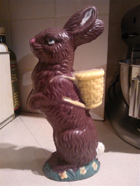 A Big Hallow Bunny Made From A 12 Antique Anton Reiche Chocolate Mold