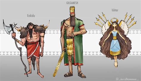 The Art Of Denis Aurelian Mocanu Epic Of Gilgamesh Character Designs