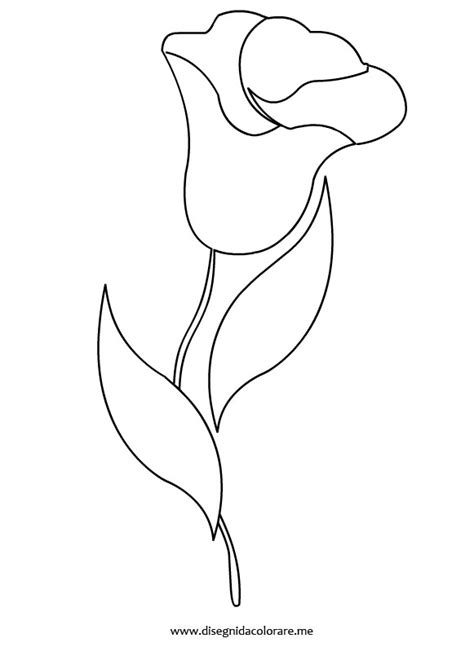 Disegni di fiori facili, 2021 free download. Fiore stilizzato - Disegni da colorare