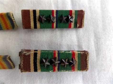 Vintage Us Army Ribbons World War Ii Ribbons Vintage Etsy