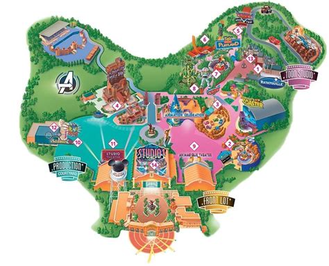 Disneyland Park Map Marvel
