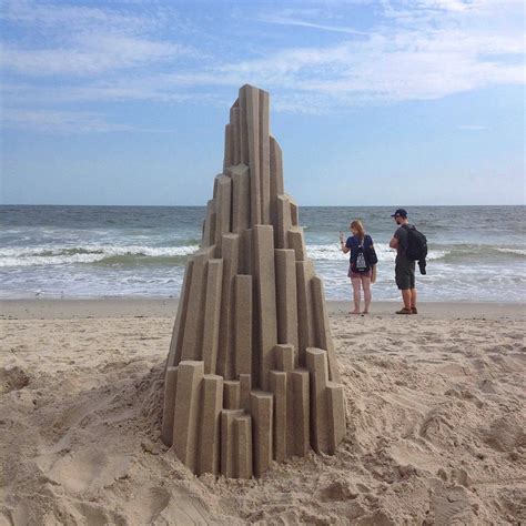 Modernist Sandcastles Constructed By Calvin Seibert Sand Sculptures