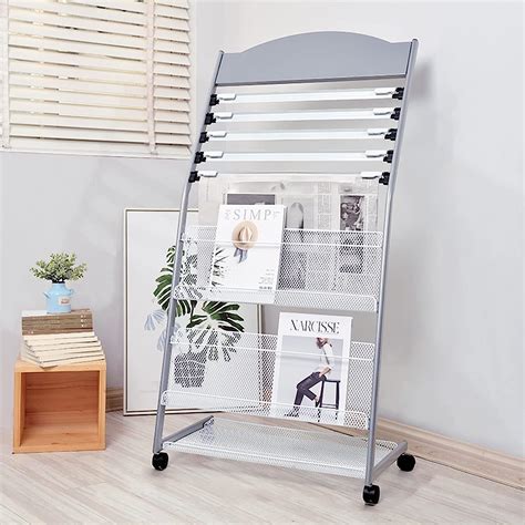 Floor Standing Magazine Rack Brochure Display Stand