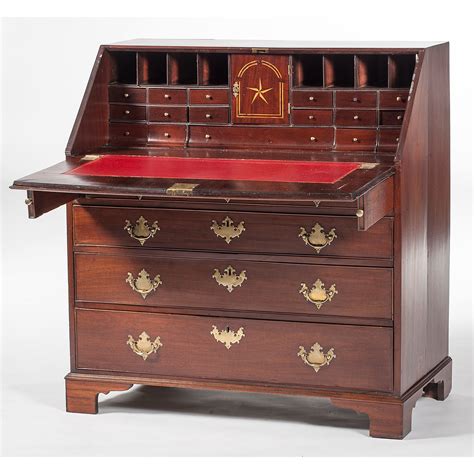 English Chippendale Slant Front Desk Cowans Auction House The