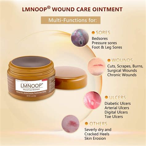 Lmnoop Bed Sore Cream Healing Ointment Medical Grade Skin Repair Boil
