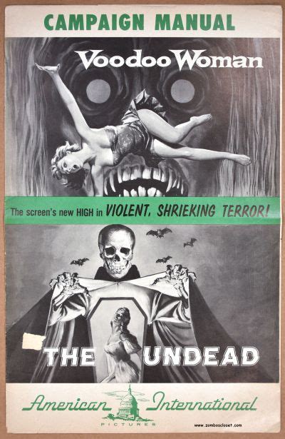 Pressbook The Undead Aka The Trance Of Diana Love Released May Starring Pamela Duncan