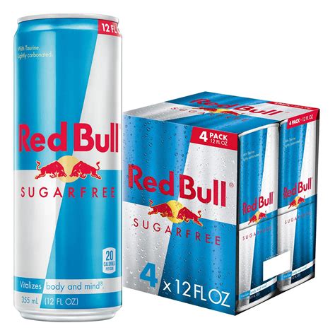 buy red bull energy drink sugar free sugarfree 12 fl oz pack of 4 online at desertcartjapan