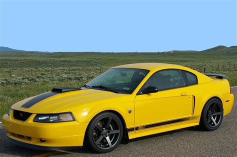 Screaming Yellow 2004 Ford Mustang Mach 1