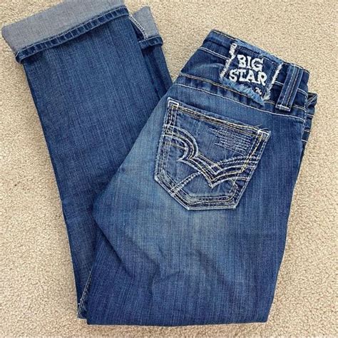 Big Star Jeans Bigstar Rikki Low Rise Cropped Roll Up Jeans Size