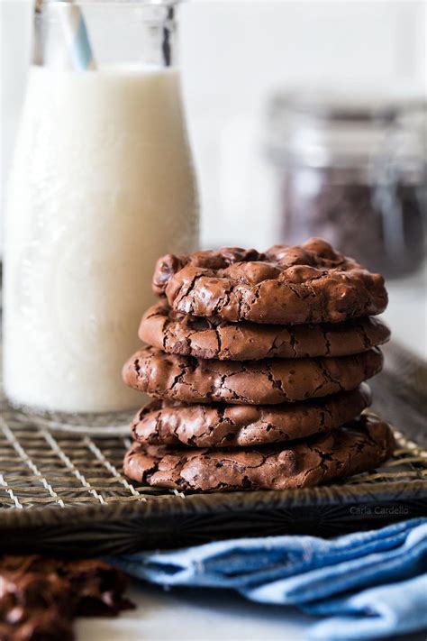 Chewy And Fudgy Small Batch Flourless Chocolate Cookies Made With