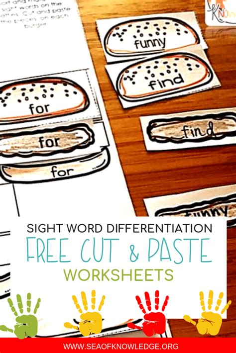 Sight Words Worksheets Free The Best Burgers Kids Will Love To Build
