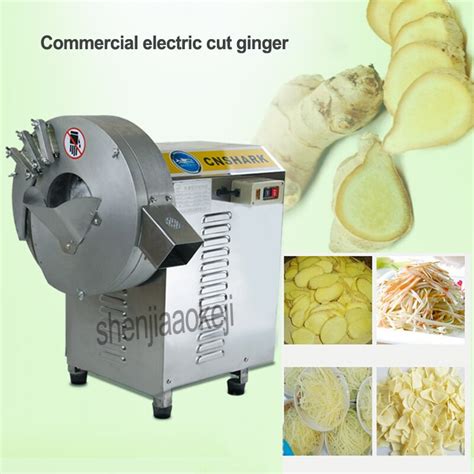 Commercial Electric Cut Ginger Machine Stainless Steel Ginger Crusher