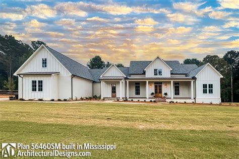 Modern Farmhouse Plan Sm Comes To Life In Mississippi