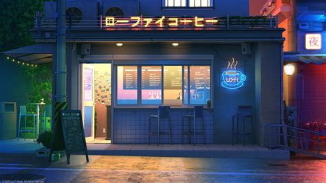 Customize and personalise your desktop, mobile phone and tablet with these free wallpapers! LoFi wallpaper, cafe, Asian, digital art, artwork, coffee ...