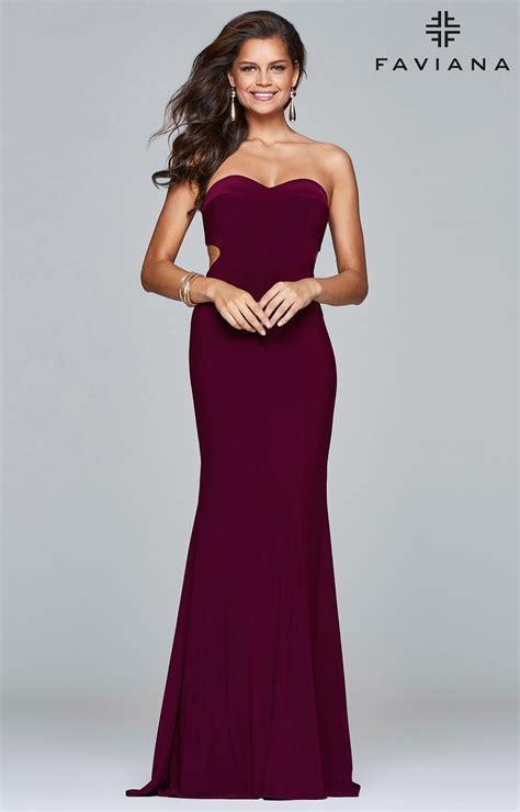 Faviana S7922 - Sleek Strapless Sweetheart Dress Prom Dress