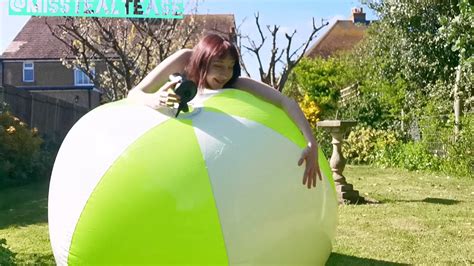 Inflating Playing With Giant Beachball Youtube