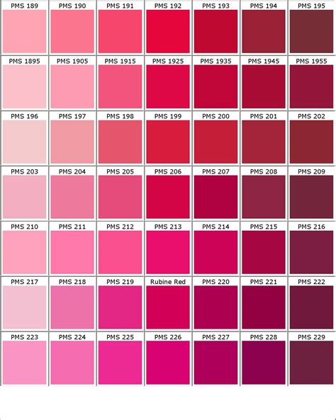 Color Chart Jm Trading Pvt Ltd Pantone Color Chart Pink Color