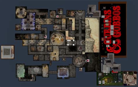 [oc] Sunless Citadel Fortress Map Built In Tabletop Simulator For 3e Campaign R Dnd