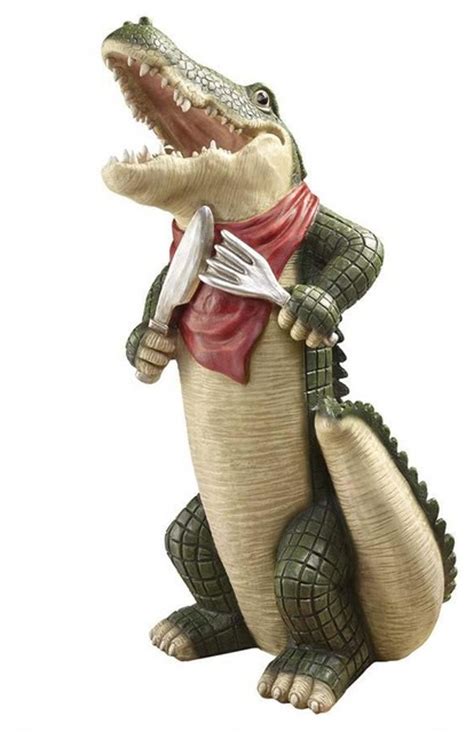 Sg.s for crocodile kitchen tongs. Hungry Alligator Crocodile Kitchen Statue Sculpture ...