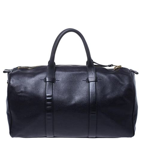 Tom Ford Dark Plum Leather Buckley Duffle Bag For Sale at ...