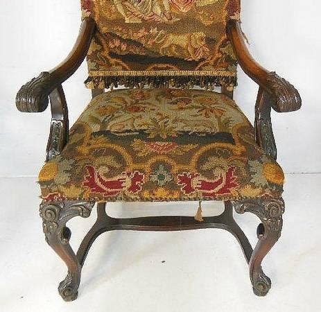 You won't want to miss these savings. Antique Tapestry Fabric upholstered high back arm chair ...