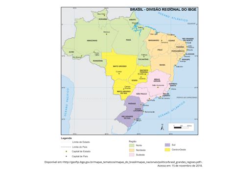 Regiões do Brasil IBGE Planos de aula 4º ano Geografia