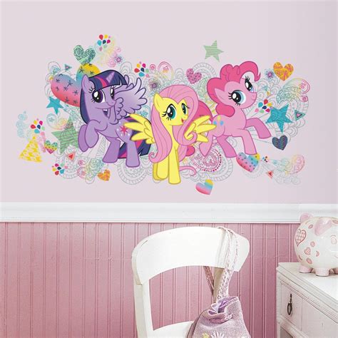 My Little Pony Wall Graphix Peel And Stick Giant Wall Decal Set My Little