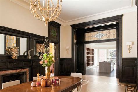 Natural wood trim dark wood trim natural light natural wood decor wooden trim interior desing home interior interior colors farmhouse interior. dark stained wood trim (looks black but is dark brown) in ...