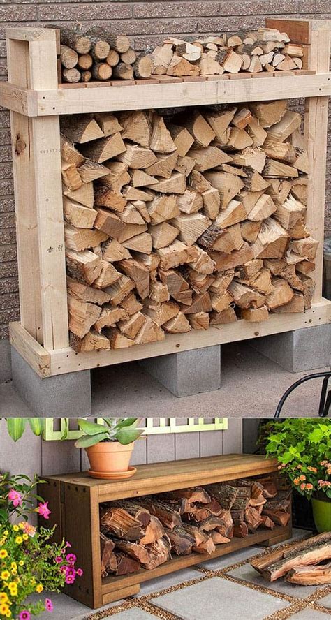 25 Stunning Diy Outdoor Firewood Rack Ideas Firewood Storage