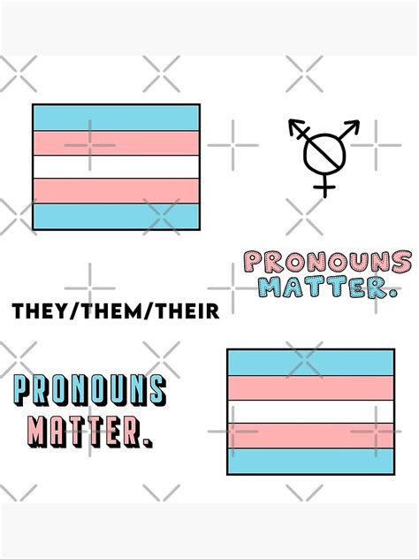 Trans Pronouns Theythemtheir Pack Photographic Print By Koiboi11