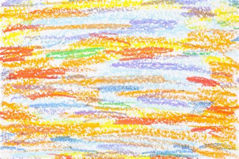 Crayon Scribble Background Of Different Colors Stock Photo Image Of