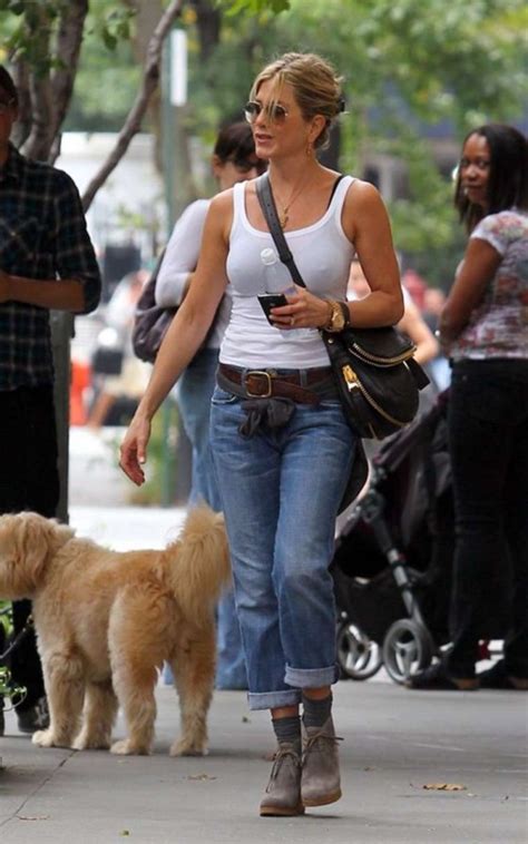 Jennifer Aniston White T Shirt Candids 02 Gotceleb