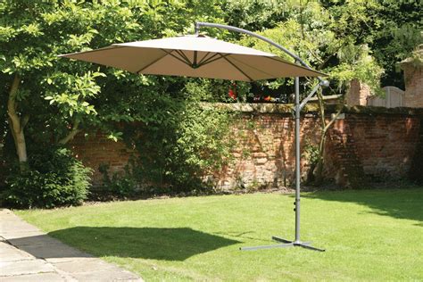 Taking proper care of your parasols ensures maximum durability. UK-Gardens 3m Beige Cantilever Hanging Garden Parasol ...