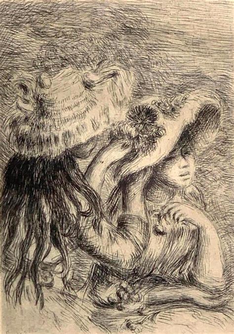 Sold Price Pierre Auguste Renoir Etching Le Chapeau Epingle