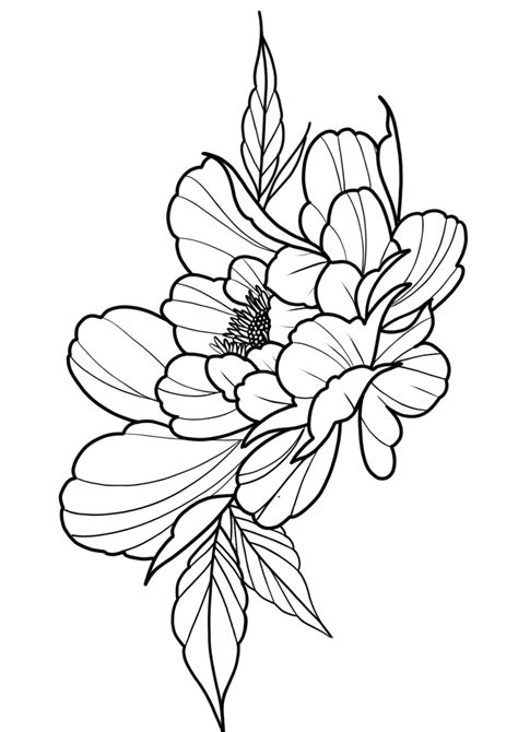 Tatto Floral Peony Flower Tattoos Flower Tattoo Designs Tattoo Old