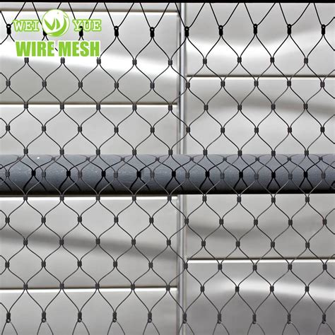Handwoven Stainless Steel Wire Rope Stair Railing Netting Fence Mesh
